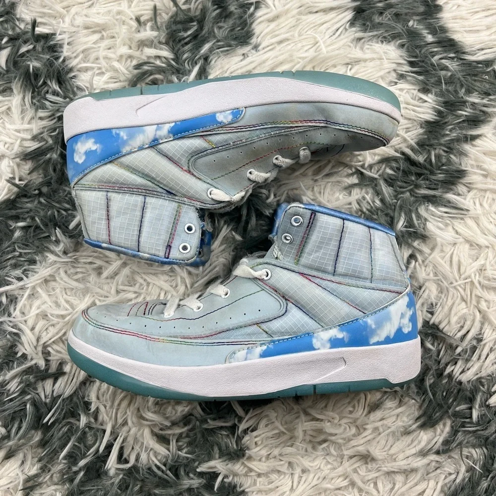 Jordan 2 J Balvin Kids Retro SP (PS) Celestine Blue Size 3Y DQ7693-419